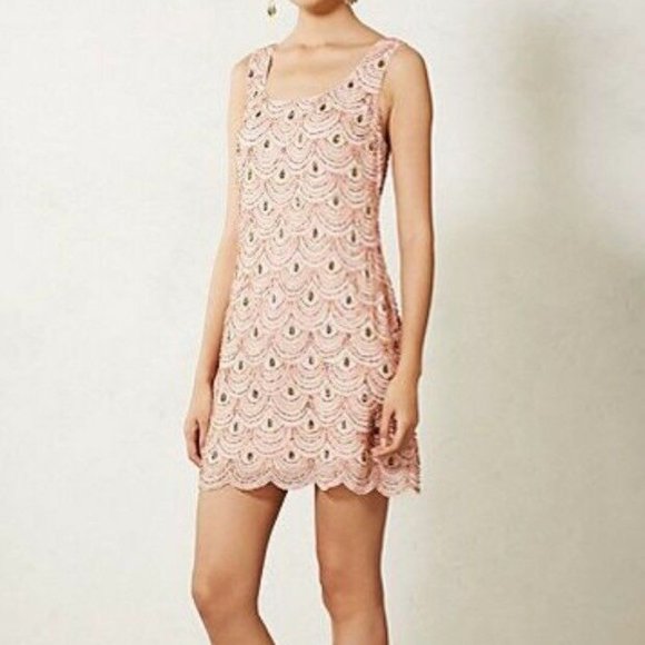 Anthropologie Dresses & Skirts - ANTHRO Moulinette Soeurs Pink Beaded Dress